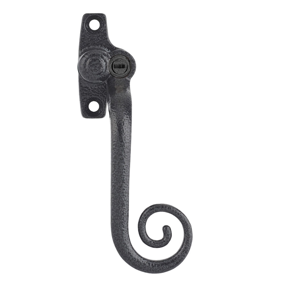 Timber Series Monkey Tail Espag Window Handle (Key Locking) - (Right Hand) - Antique Black